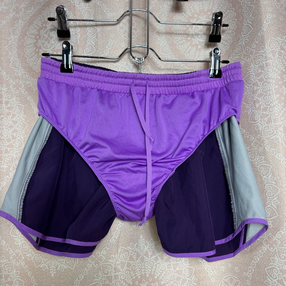 Nike Running Shorts Purple Dri-Fit Size Medium w/ Liner Brief - Picture 6 of 7